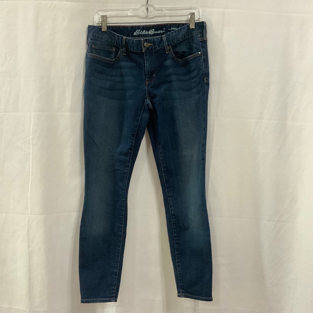 Eddie Bauer Slightly Curvy Skinny Ankle Jeans Women's size 8 Cotton Blend NWOT